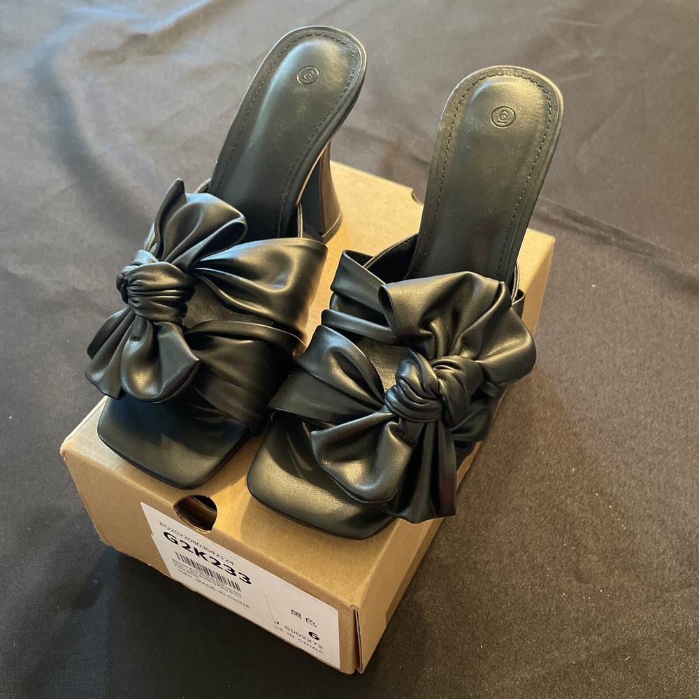 Women's Bow Knot Healed Sandal Shoes